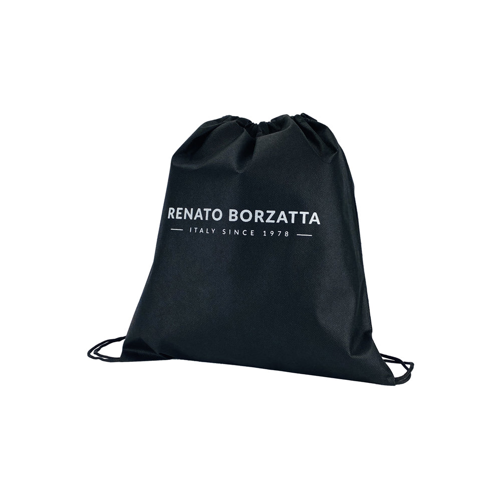 RB2003A | Genuine full-grain leather shoulder/wrist bag, dollar/light grain. Removable shoulder strap and handle. Black color. Dimensions: 22 x 14 x 2.5 cm. Packaging: Non-Woven Fabric Bag-3