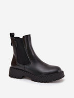 Ankelboots i äkta läder