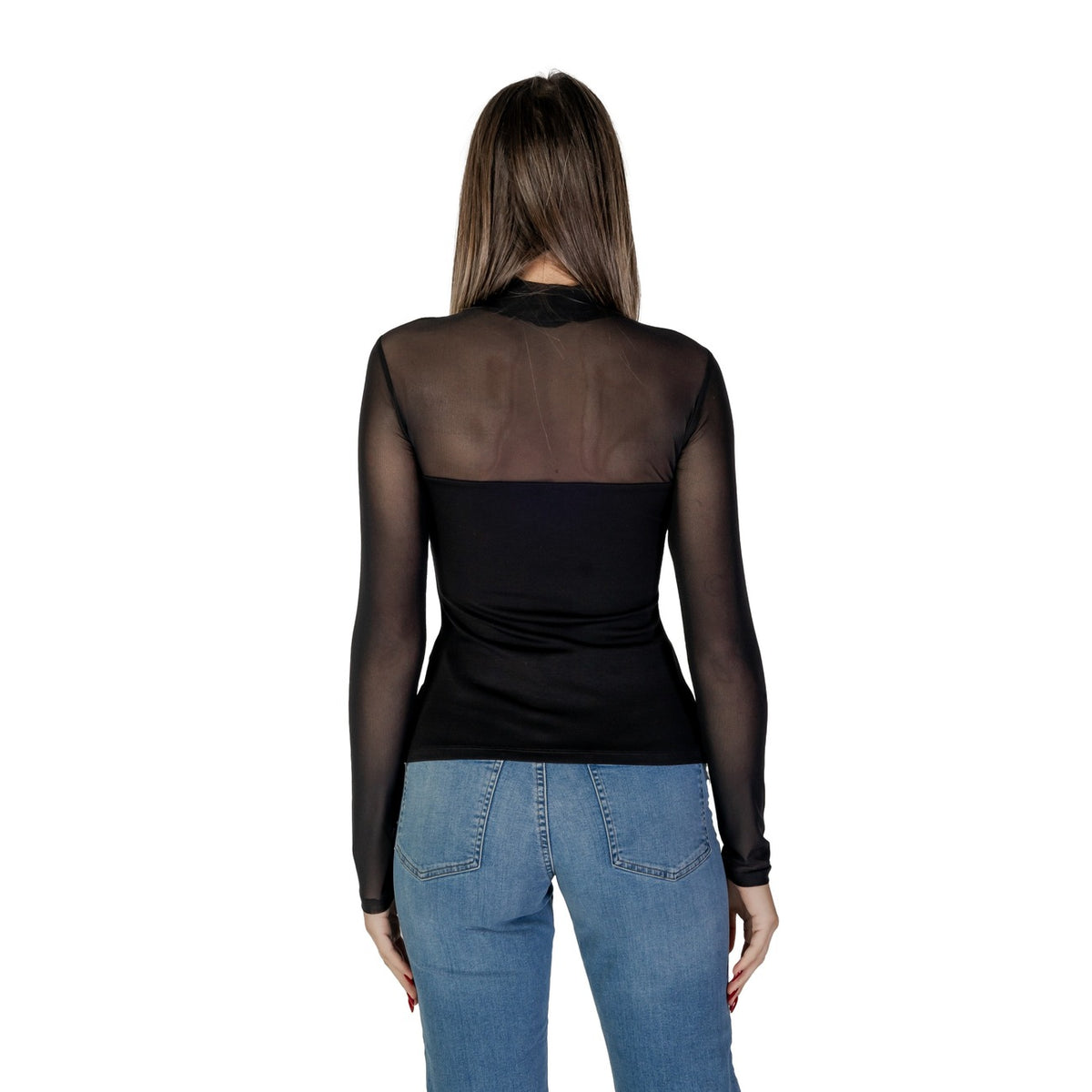Morgan De Toi figurnära blus med transparenta ärmar