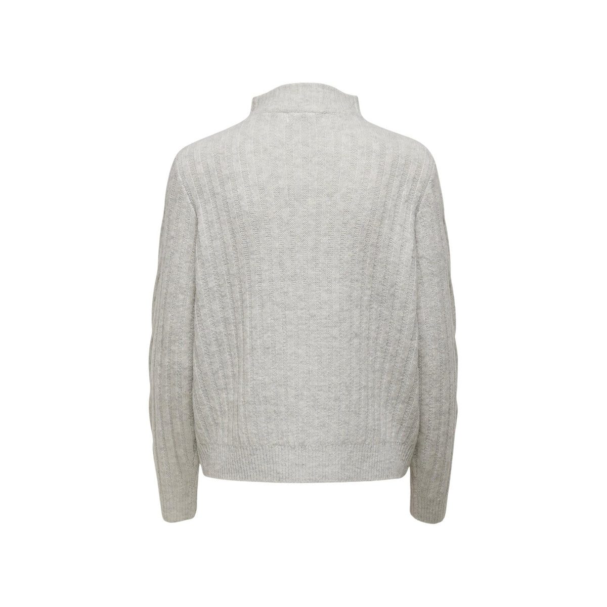 JDY JDYANDREA L/S ZIP CABLE PULLOVE KNT NOOS kabelstickad tröja med dragkedja