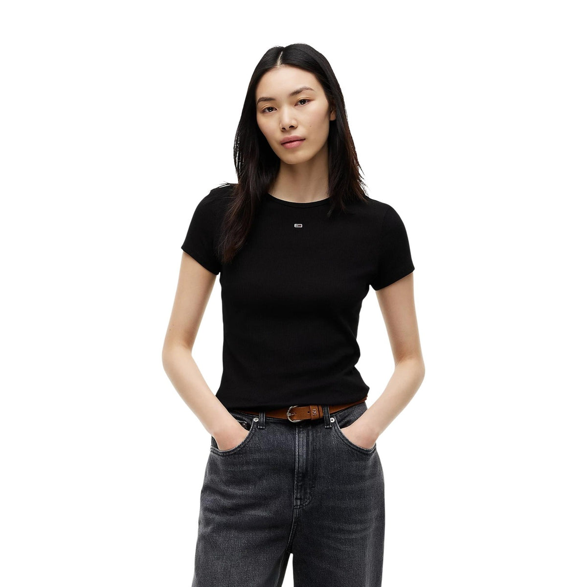 Tommy Hilfiger TJW SLIM ESSENTIAL RIB figurnära T-shirt