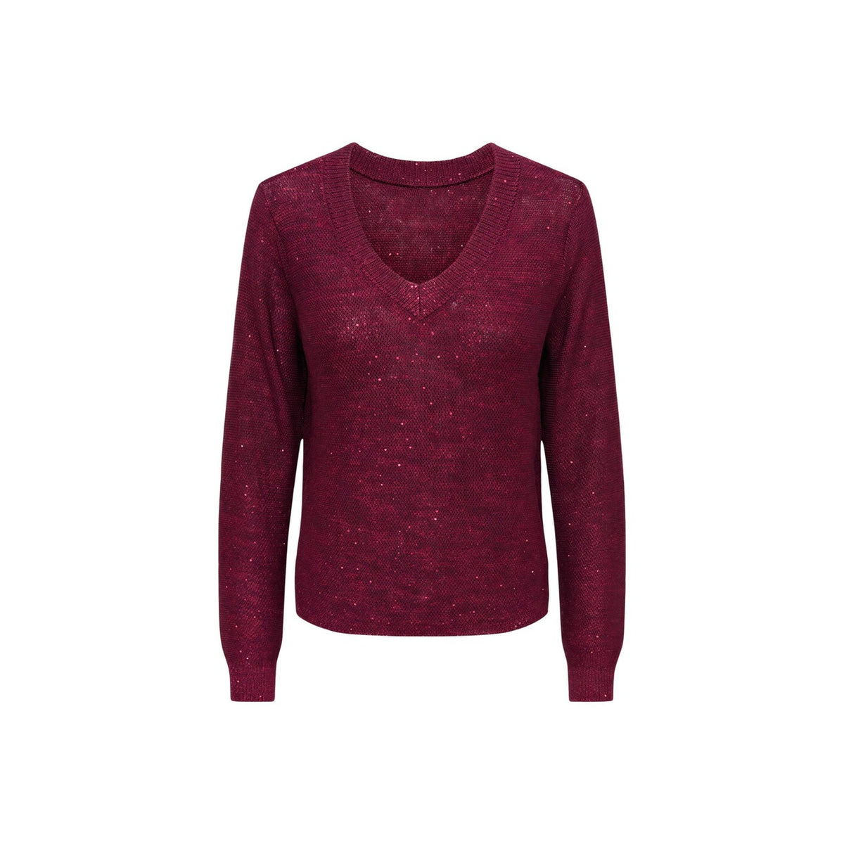JDY JDYMIA L/S V-NECK SEQUIN PULLOVER KNT stickad tröja med paljetter