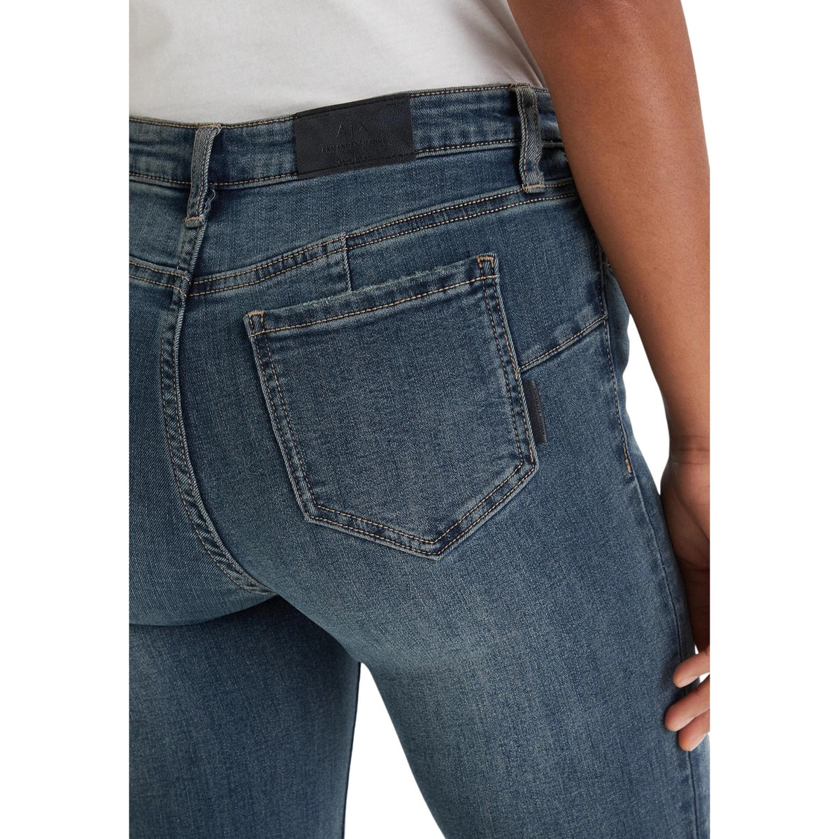 Armani Exchange blå jeans med stretch