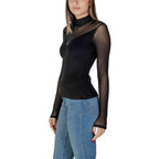 Morgan De Toi figurnära blus med transparenta ärmar