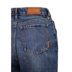 Armani Exchange blå jeans med hög midja
