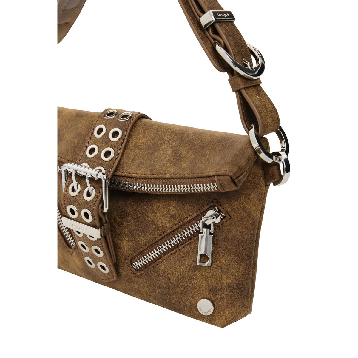 Desigual BAG_VALENTINE CAMEL CLUTC Brun Axelväska