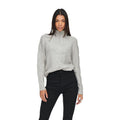 JDY JDYANDREA L/S ZIP CABLE PULLOVE KNT NOOS kabelstickad tröja med dragkedja