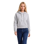 Armani Exchange grå hoodie med logotyp