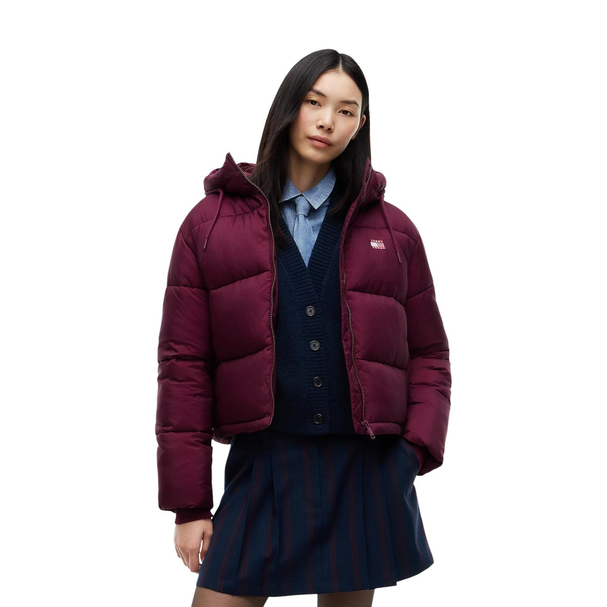 Tommy Hilfiger TJW HOODED PUFFER JA kort pufferjacka med huva