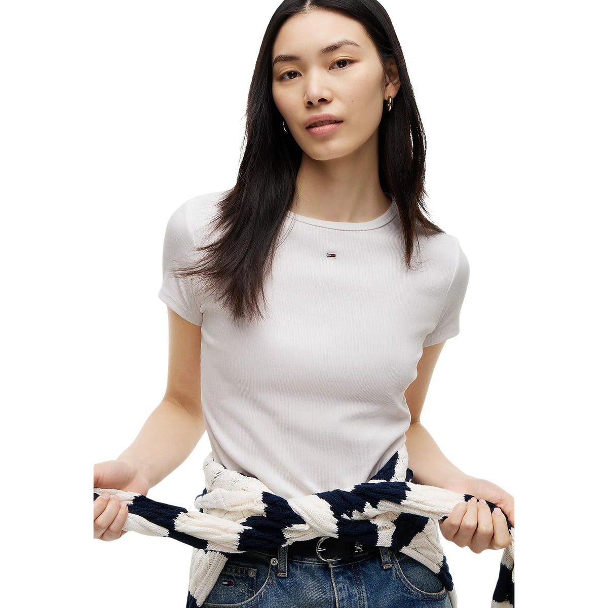 Tommy Hilfiger TJW SLIM ESSENTIAL RIB figurnära T-shirt