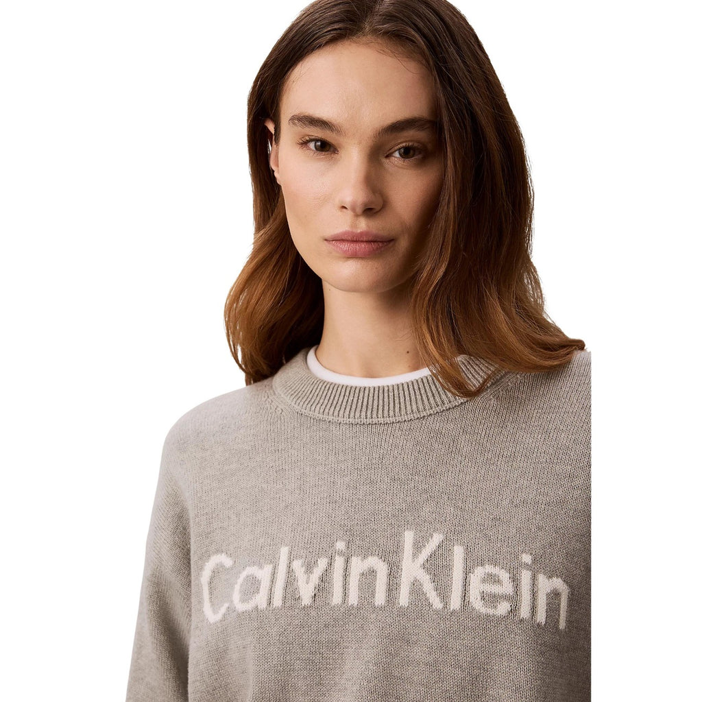 Calvin Klein stickad tröja med logotyp
