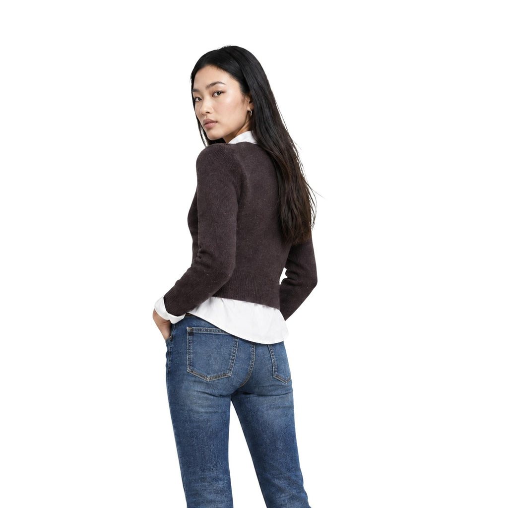 JDY JDYSILLA L/S DETAIL CARDIGAN KNT kort stickad kofta med knappar