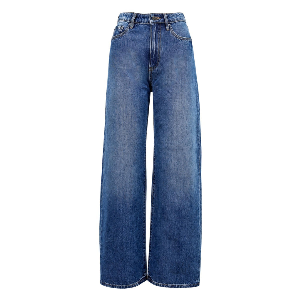 Armani Exchange blå jeans med hög midja