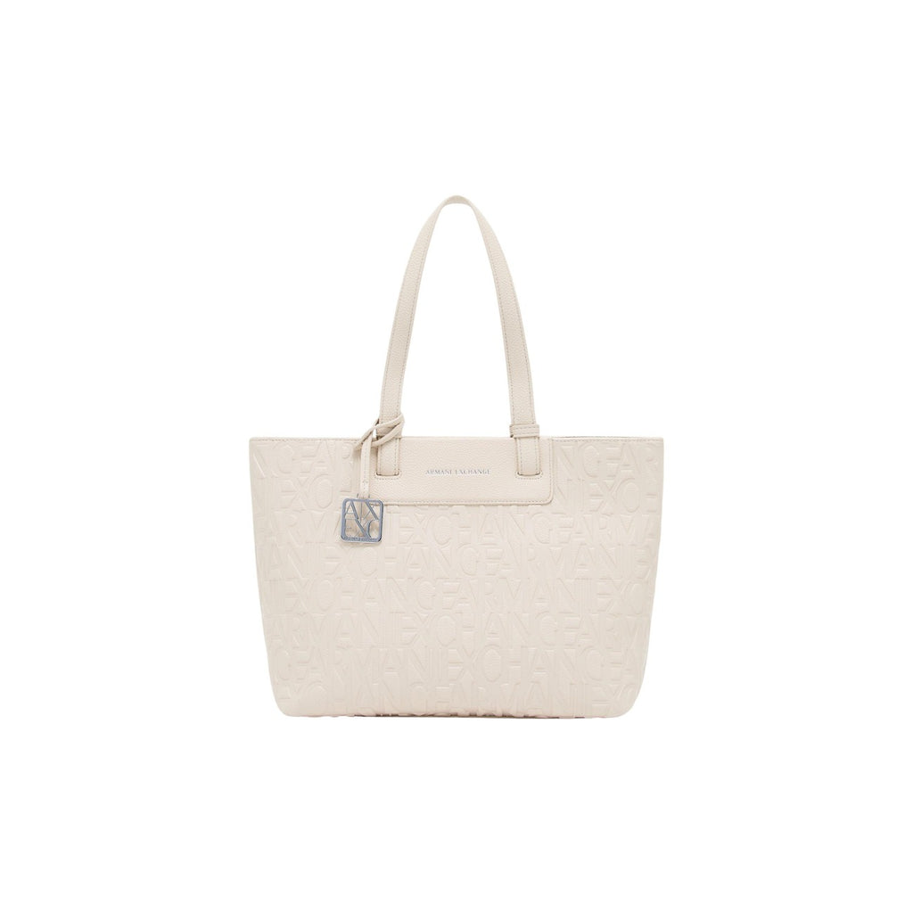 Armani Exchange Beige Handväska i Fuskläder