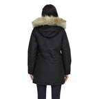 ONLY svart parkas med huva