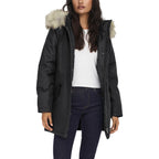 ONLY svart parkas med huva
