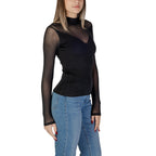 Morgan De Toi figurnära blus med transparenta ärmar