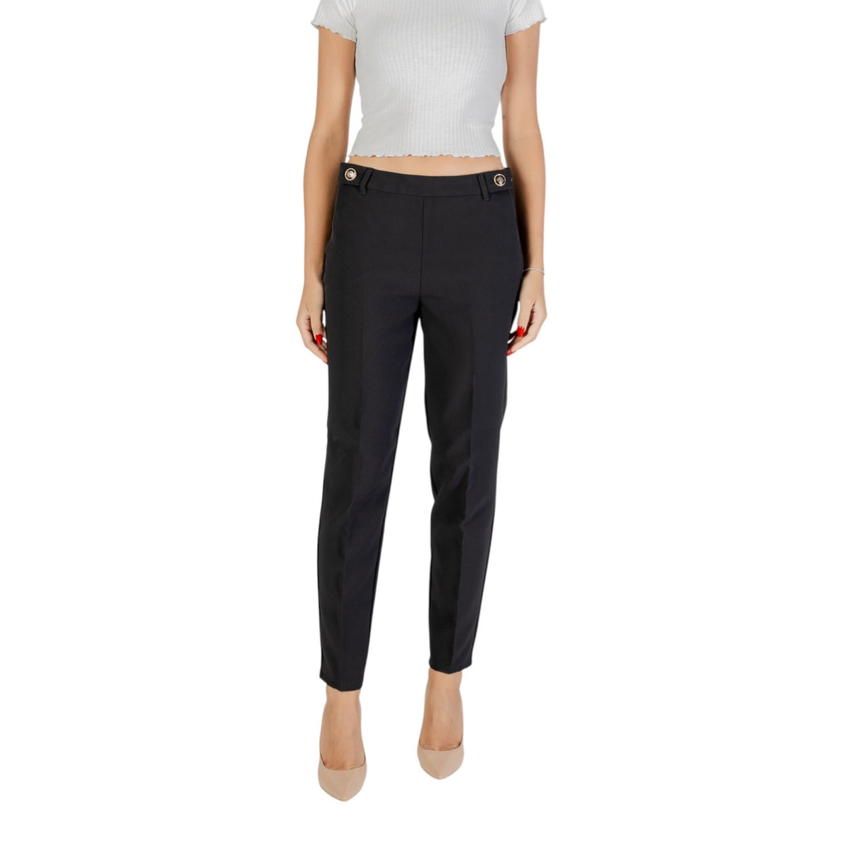 ONLY svarta byxor med stretch