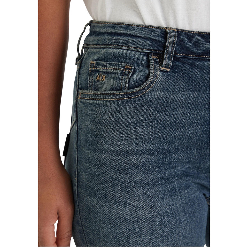 Armani Exchange blå jeans med stretch