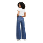 Armani Exchange blå jeans med hög midja